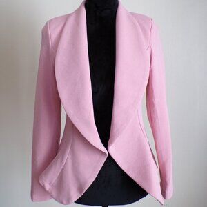 Pink Open-Front Blazer Jacket | Tailored Fit |  Size [M]
